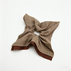 Houndstooth pleated satin scarf tie by Tide Tie