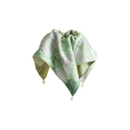 Mint seafoam satin scarf tie with pearl drape by Tide Tie