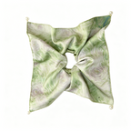 Mint seafoam satin scarf tie with pearl drape by Tide Tie