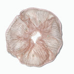 Twilight pink tulle scrunchie with pearls by Tide Tie